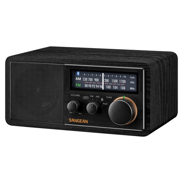 Sangean Retro Am And Fm Bluetooth Wooden Cabinet Radio