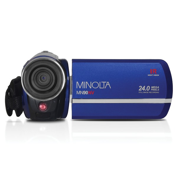 Minolta Mn90nv Full Hd 1080p Ir Night Vision Camcorder (blue)