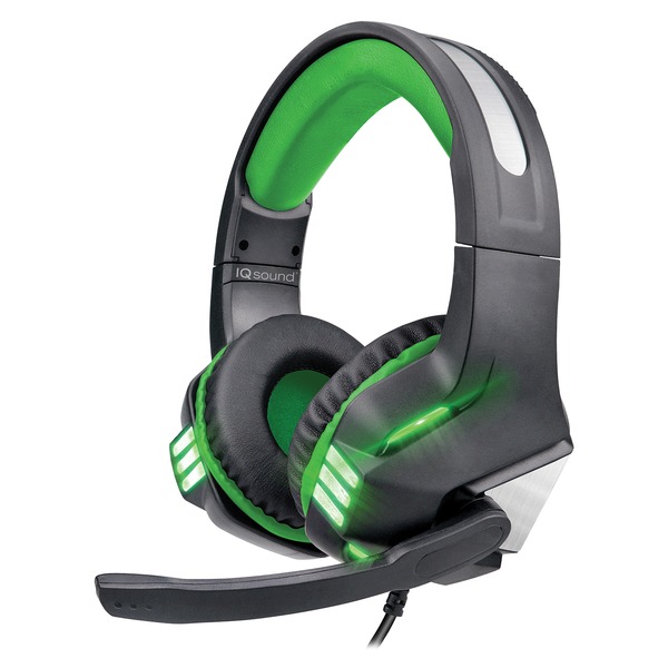 Supersonic Pro-wired Gaming Headset With Lights (green)