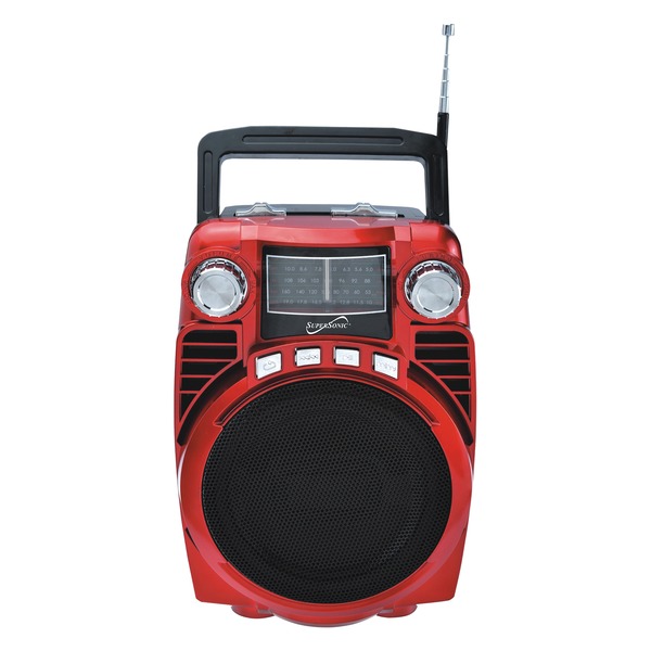 Supersonic Bluetooth 4 Band Radio (red)