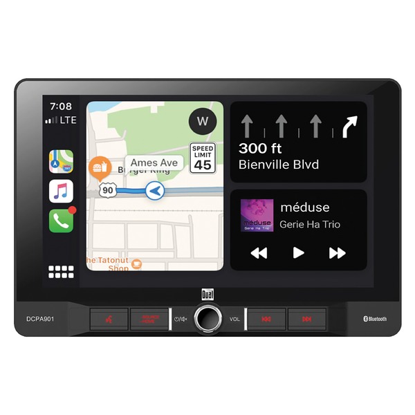 Dual 9-inch Single-din In-dash Digital Media Receiver With Bluet