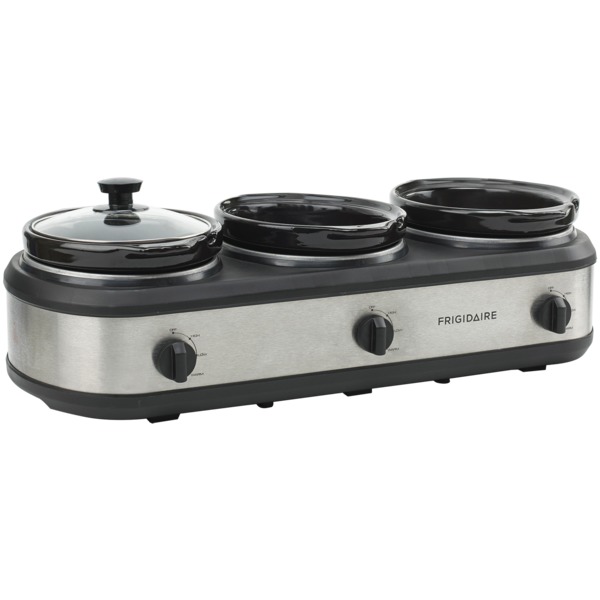 Frigidaire 420-watt Triple Slow Cooker And Buffet Server With Th
