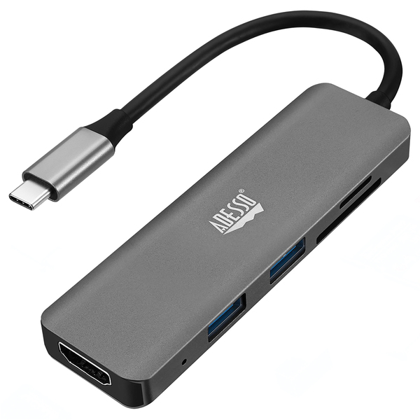 Adesso Usb-c Multiport Docking Station (6 In 1)