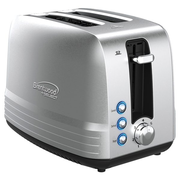 Brentwood Appliances 850-watt Extra-wide Slot 2-slice Stainless