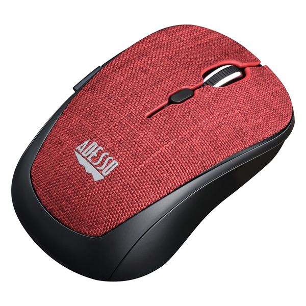 Adesso Imouse S80r Wireless Fabric Optical Mini Mouse (red)